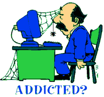 Internet Addiction Funny Animated Picture