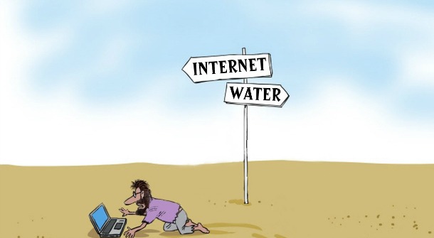 Internet Or Water Addicted To Internet