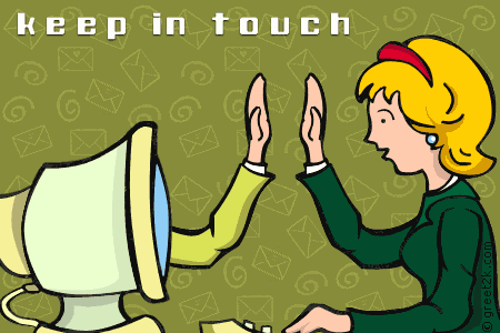 Keep In Touch By Social Network Animated Picture