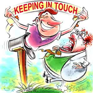 Keep In Touch Cartoon Picture