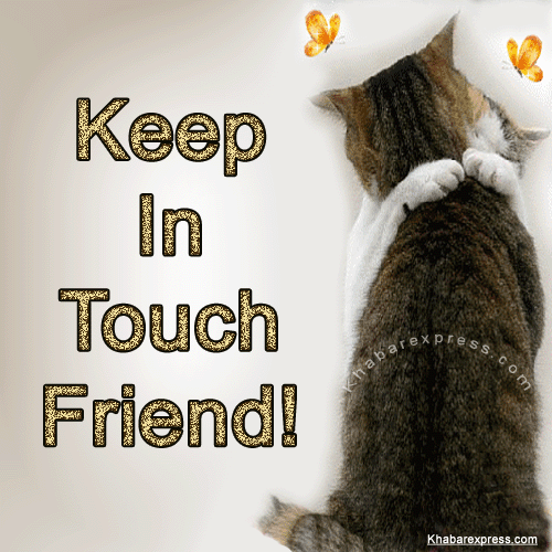Keep In Touch Friend Glitter