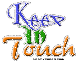 Keep In Touch Glitter Picture