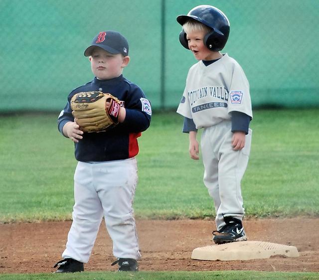 Kids Playing Funny Baseball