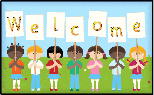 Kids With Welcome Banner Picture