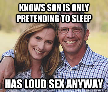 Knows Son Is Only Pretending To Sleep Funny Parents Meme