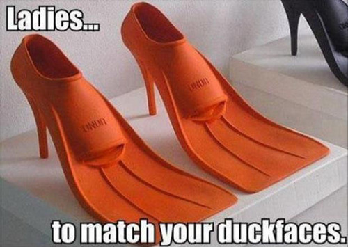 Ladies To Match Your Duckfaces Funny Picture
