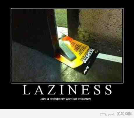 Laziness Funny Poster
