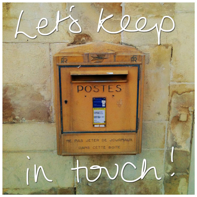 Let's Keep In Touch Post Box