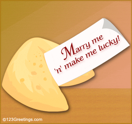 Marry Me And Make Me Lucky Note