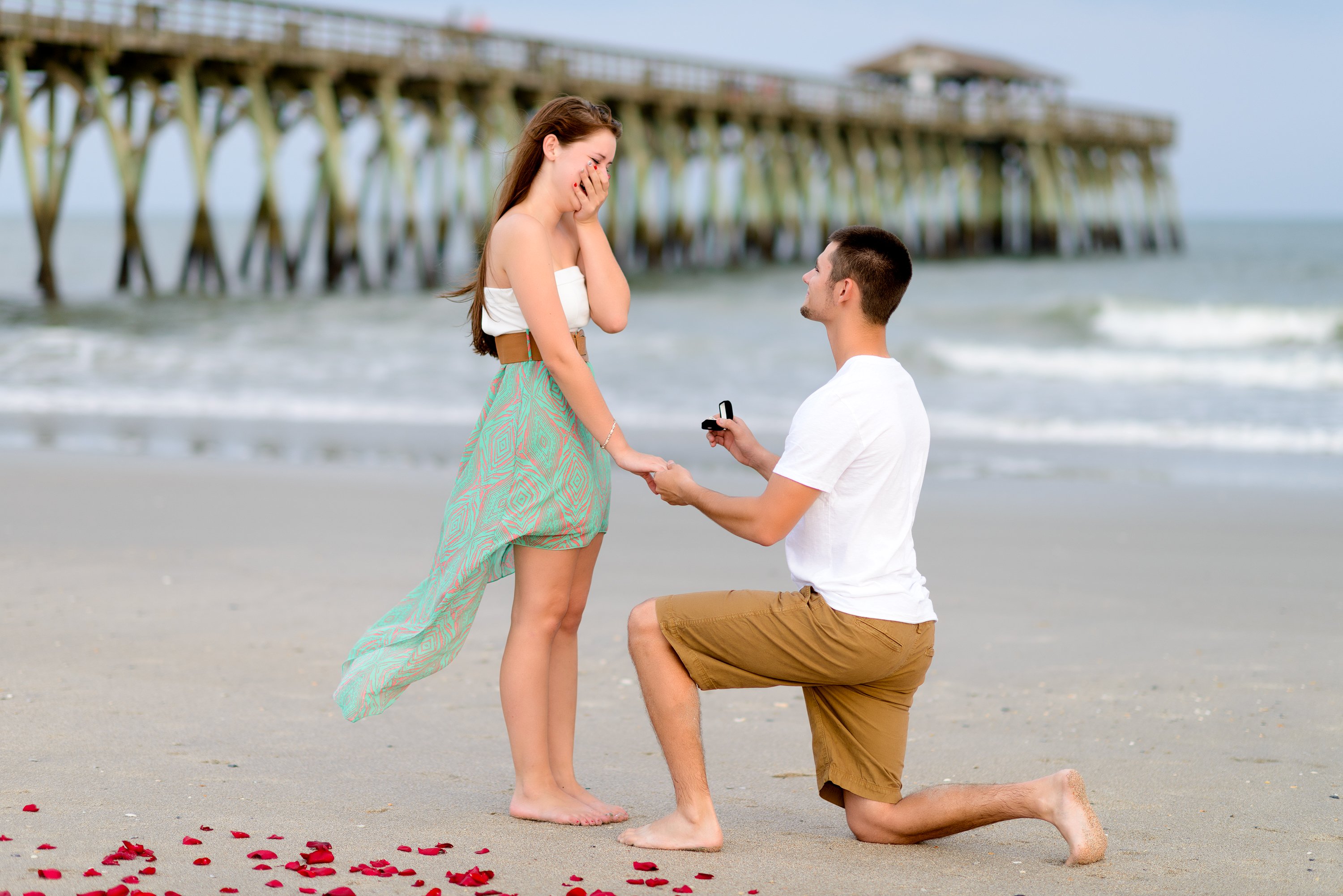 Marry Me Proposal On Beach