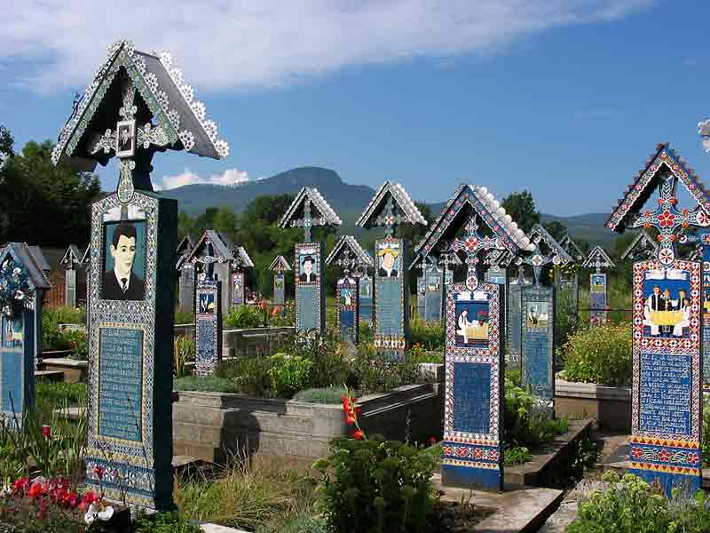Merry Cemetery Sapanta Romania Funny Graveyard