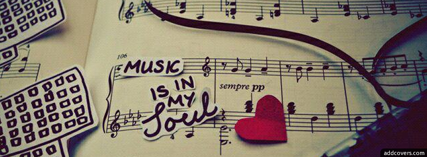 Music Is In My Soul Facebook Cover Photo