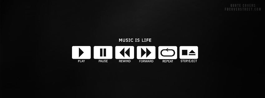 Music Is Life Facebook Cover Photo