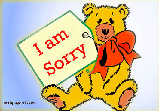 Please Forgive Me I Am Sorry Teddy Bear Picture