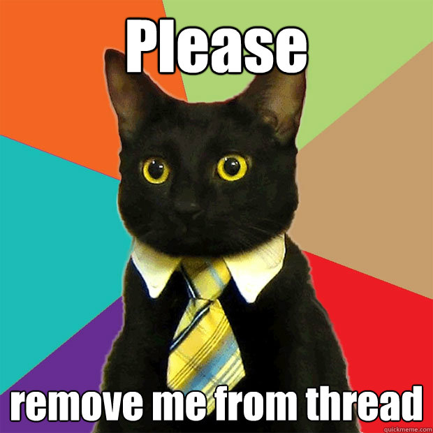 Please Remove Me From Thread Black Cat With Tie Picture
