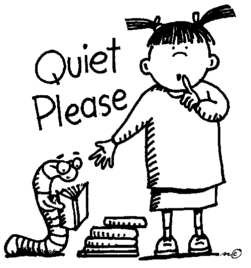 Quiet Please Clipart