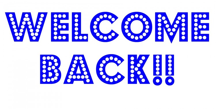 Welcome Back Blue Facebook Cover Picture