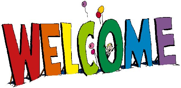 Welcome Colorful Text Clipart