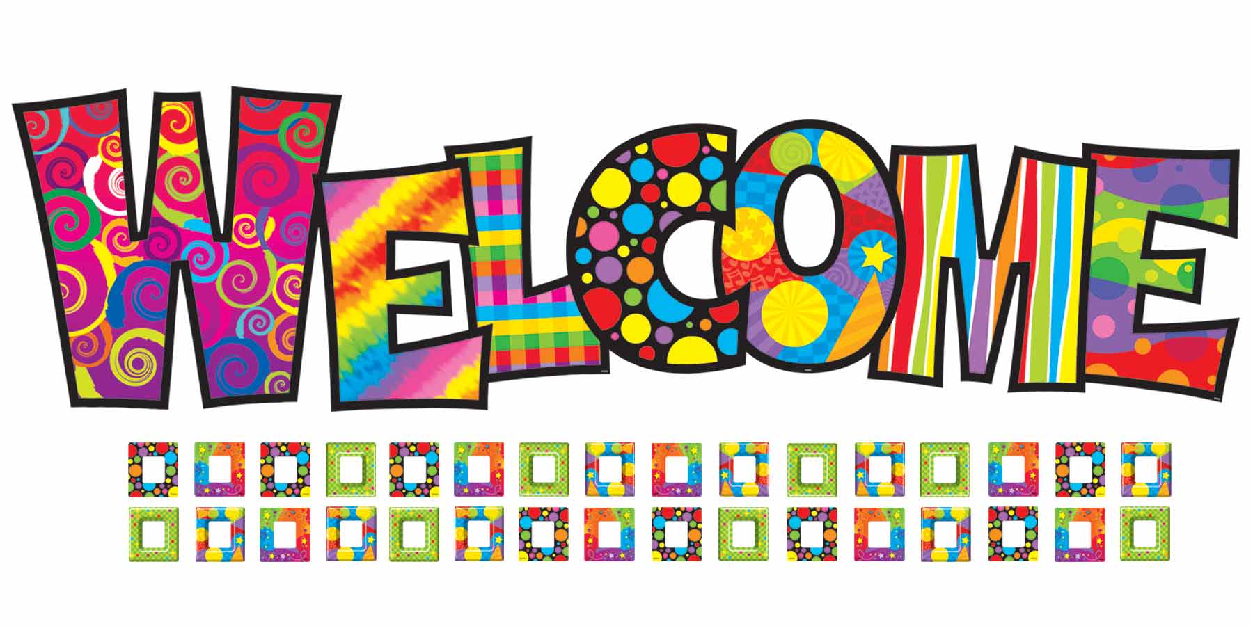 Welcome Colorful Text Picture