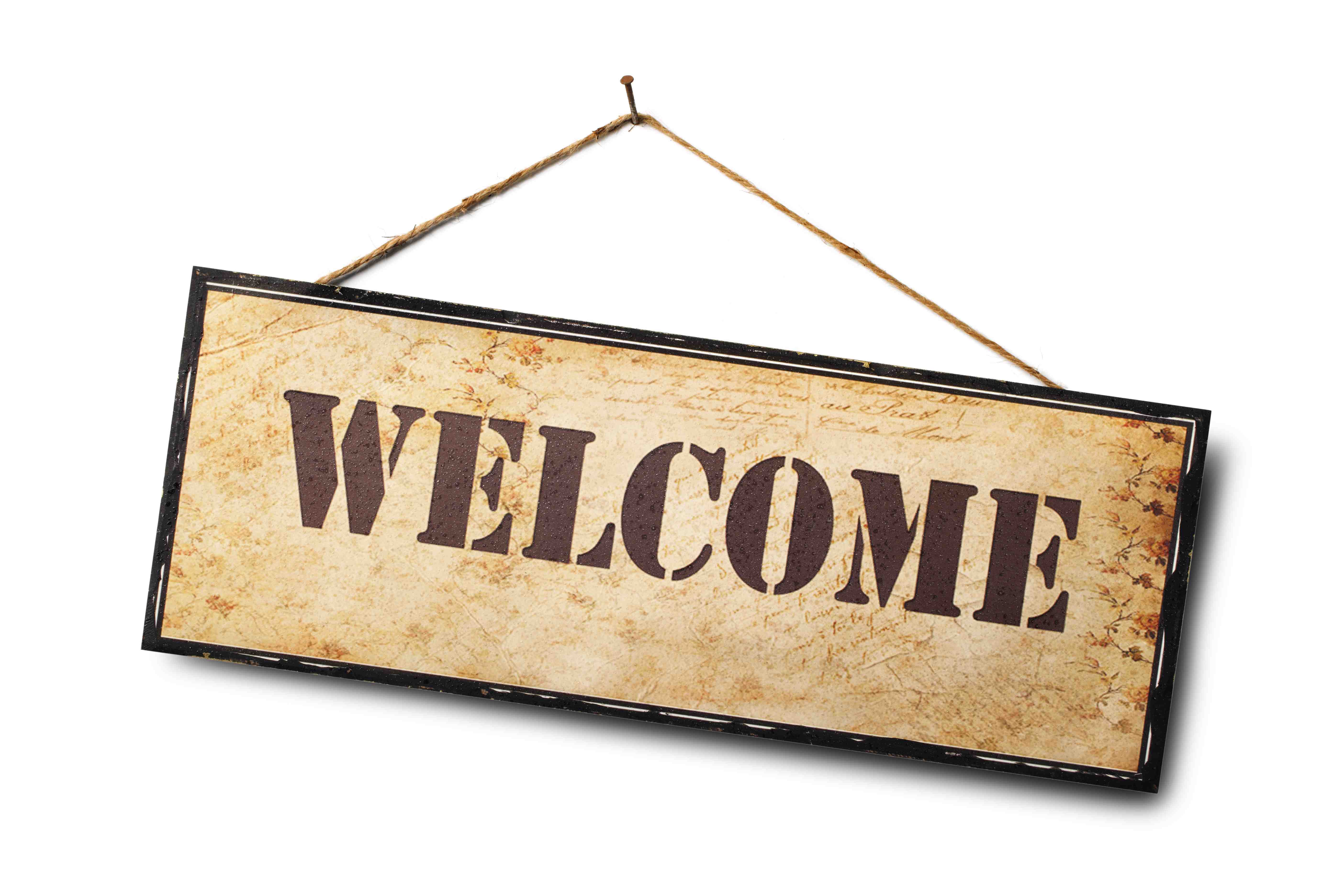 Welcome Hanging Banner Picture