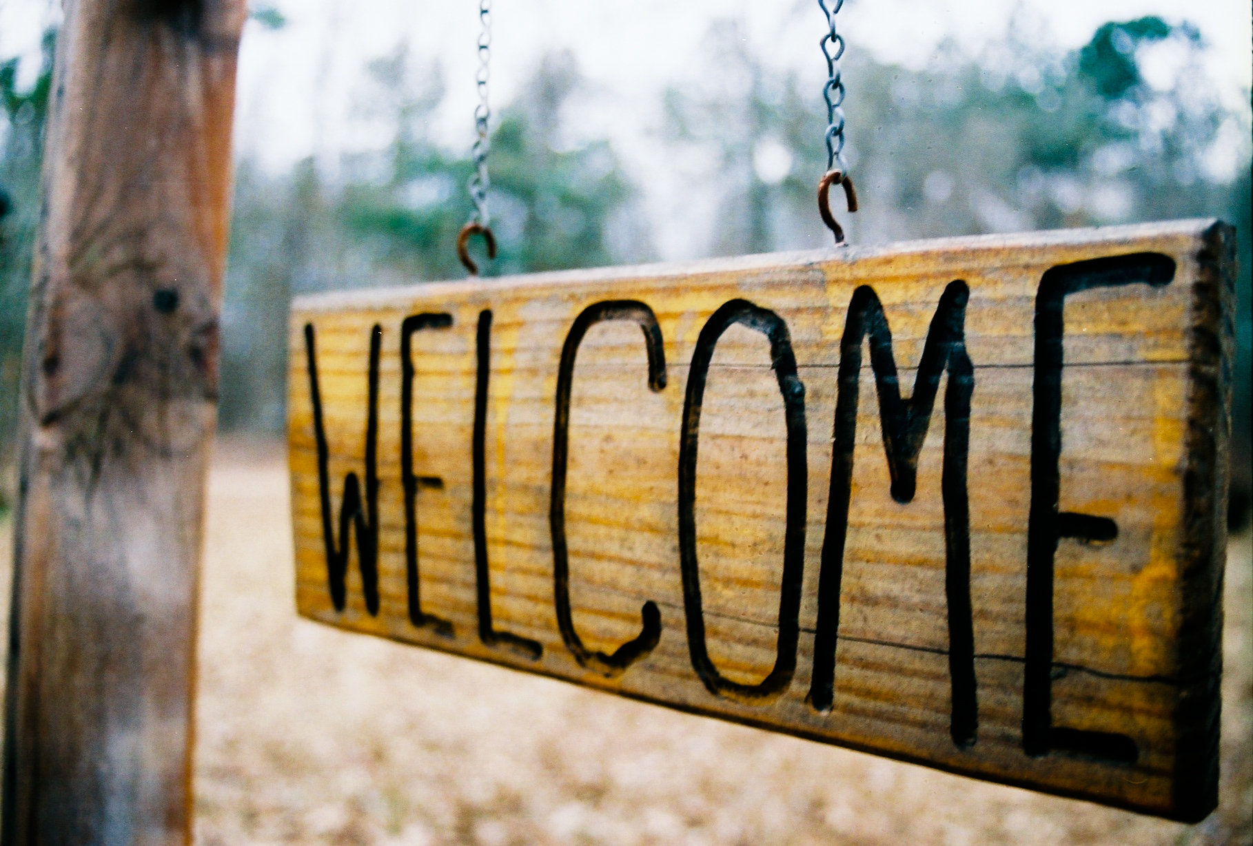 Welcome Hanging Signboard