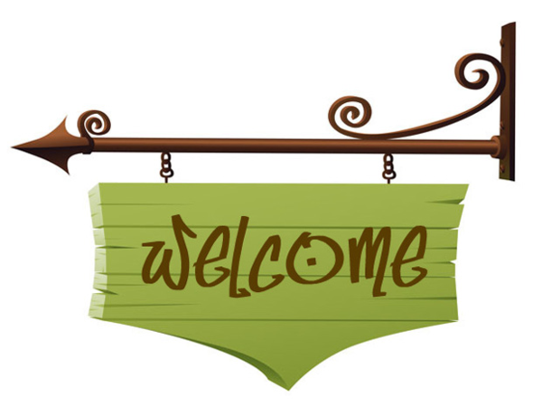 Welcome Signboard Clipart
