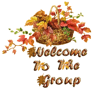 Welcome To The Group Flowers In Basket Glitter