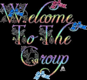 Welcome To The Group Rainbow Text Picture