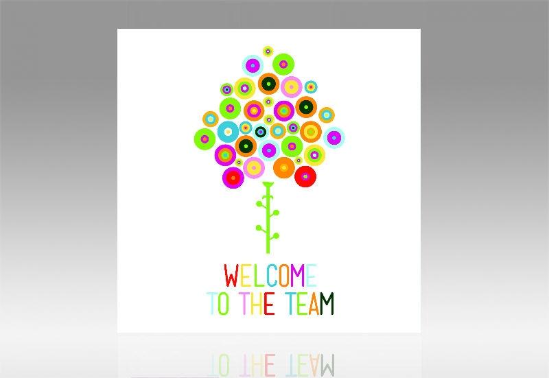 Welcome To The Team Colorful Tree Clipart