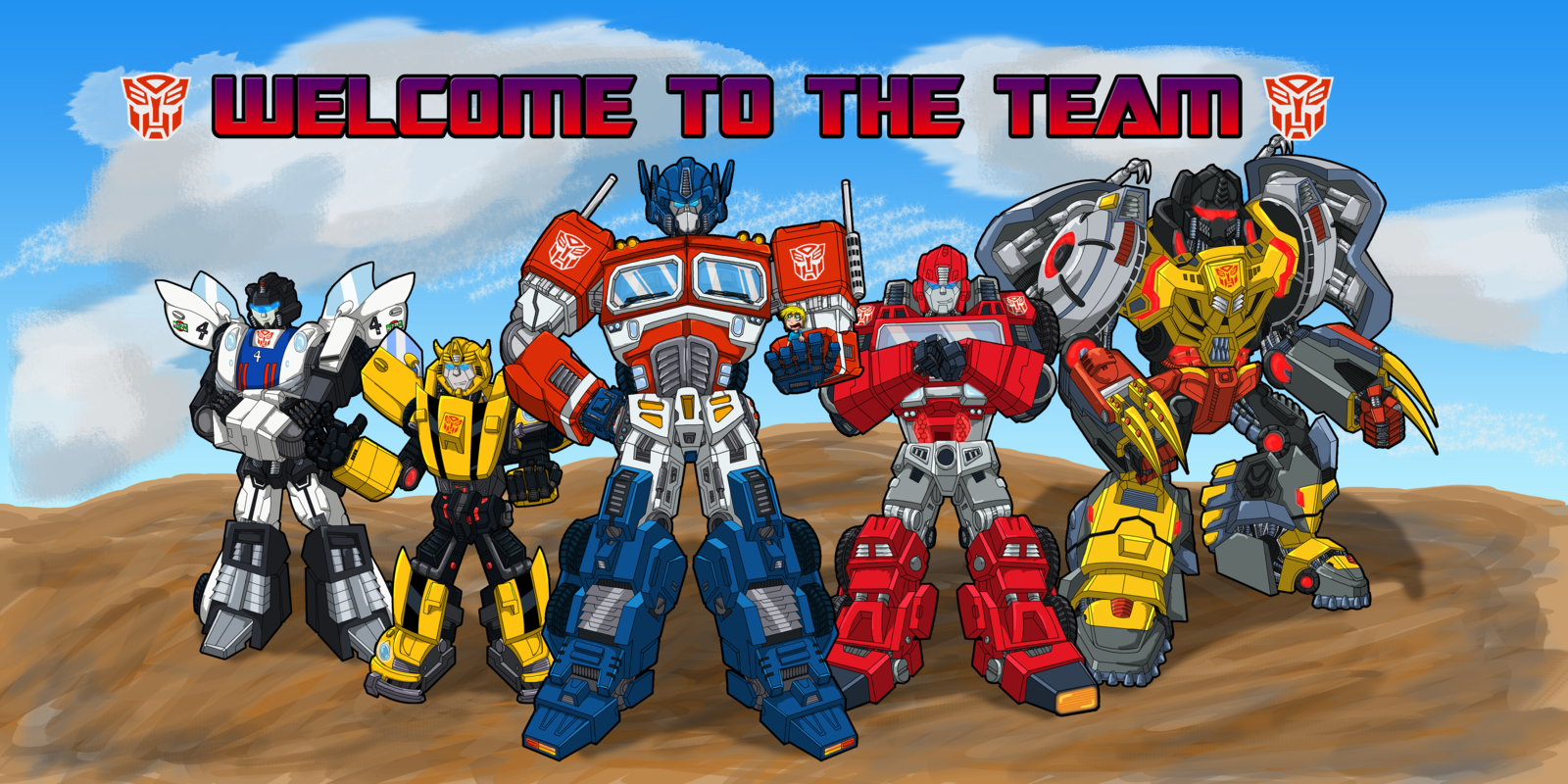 Welcome To The Team Robots Picture