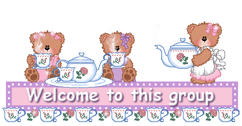 Welcome To This Group Teddy Bear Glitter
