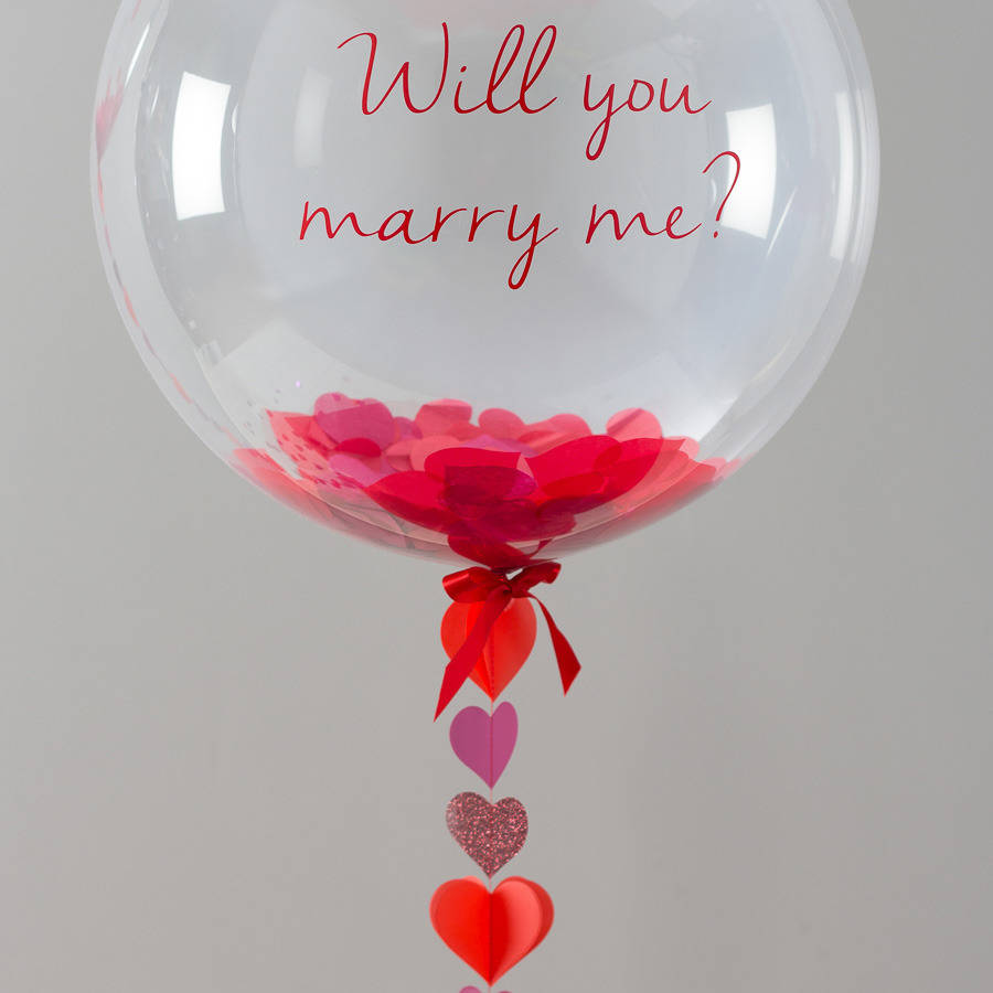 Will You Marry Me Hearts Picture