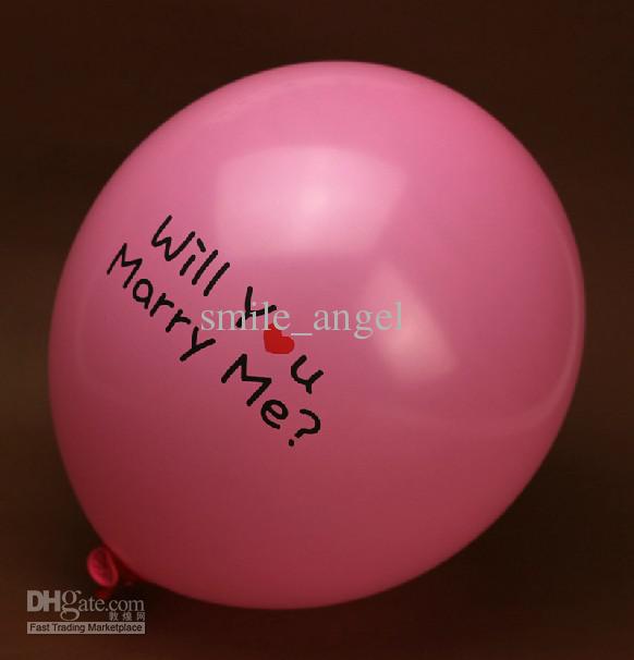 Will You Marry Me On Balloon Picture
