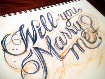 Will You Marry Me Sketch