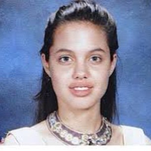 Young Angelina Jolie Passport Size Pic