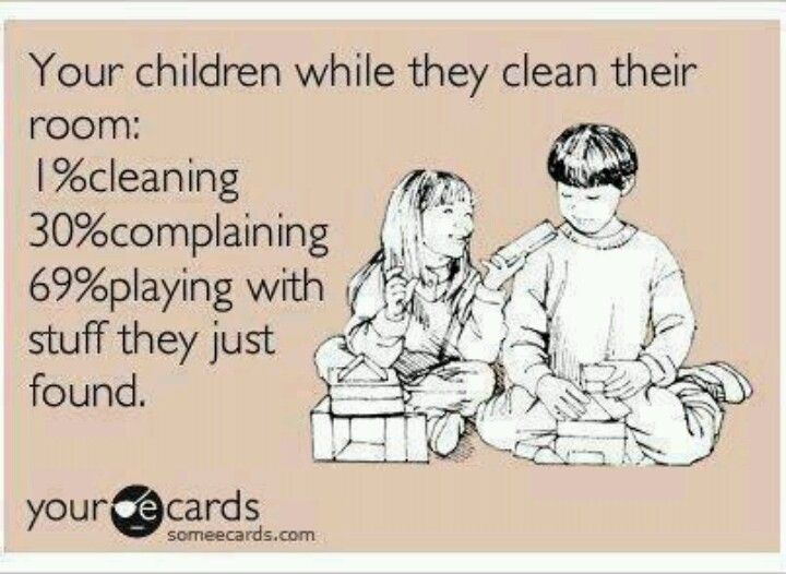 Your Children While They Clean Their Room Funny Parents Picture