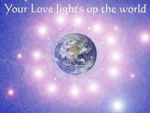 Your love is a blessing that lights up the whole world  4