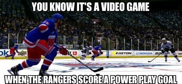 You Know It’s A Video Game Funny Hockey Meme