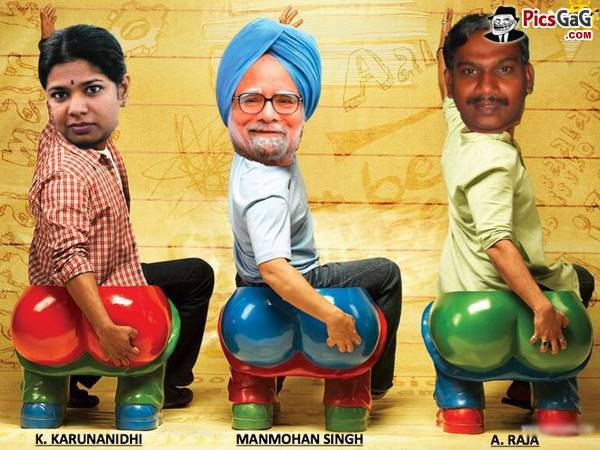 3 Idiots Funny Indian Political Picture