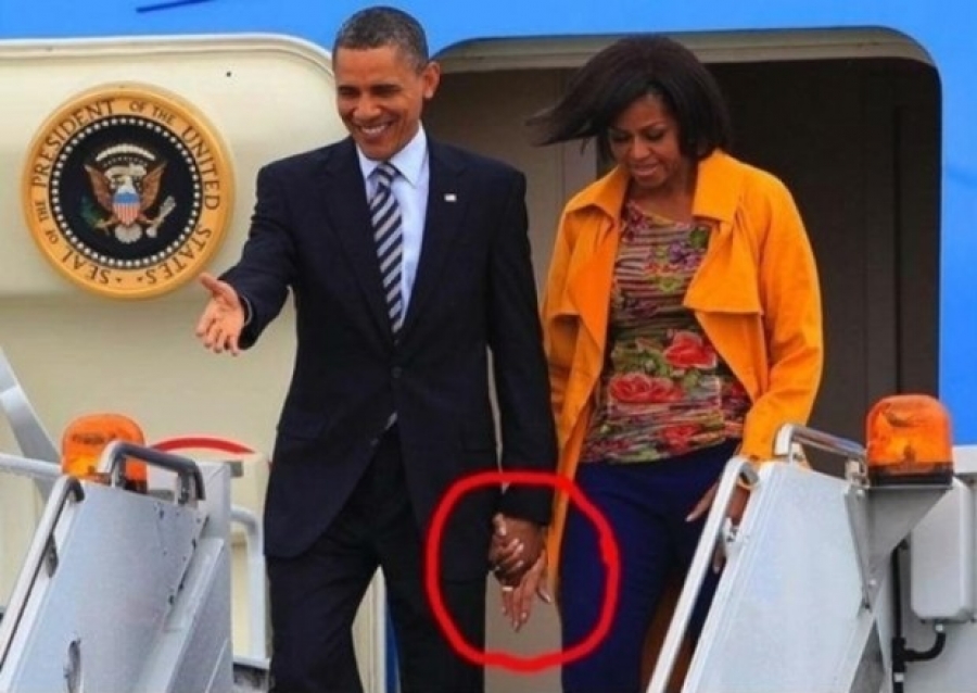 Barack Obama With Michelle Obama Funny Photoshopped Political Picture