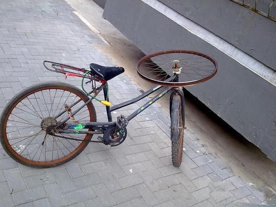 Bicycle With Funny Steering