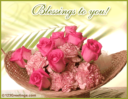 Blessings To You Flowers In Basket