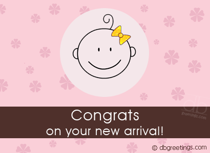 Congrats On Your New Arrival Glitter
