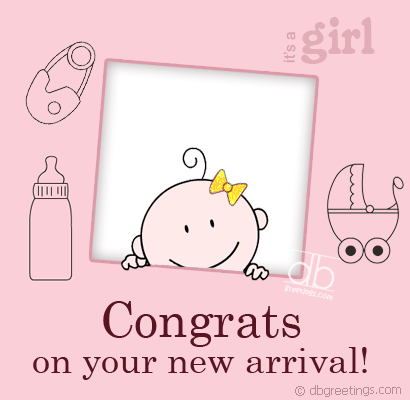 Congrats On Your New Arrival Greeting Ecard