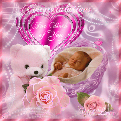 Congratulations For Both Of You On Your New Baby Glitter