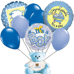 Congratulations It's A Boy Balloons Picture