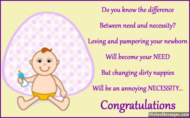 Congratulations On New Baby Born Wishes Message
