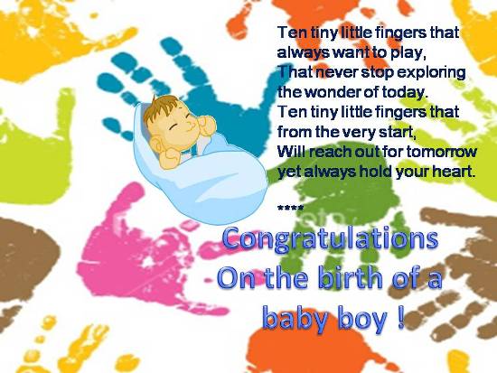 Congratulations On The Birth Of A Baby Boy