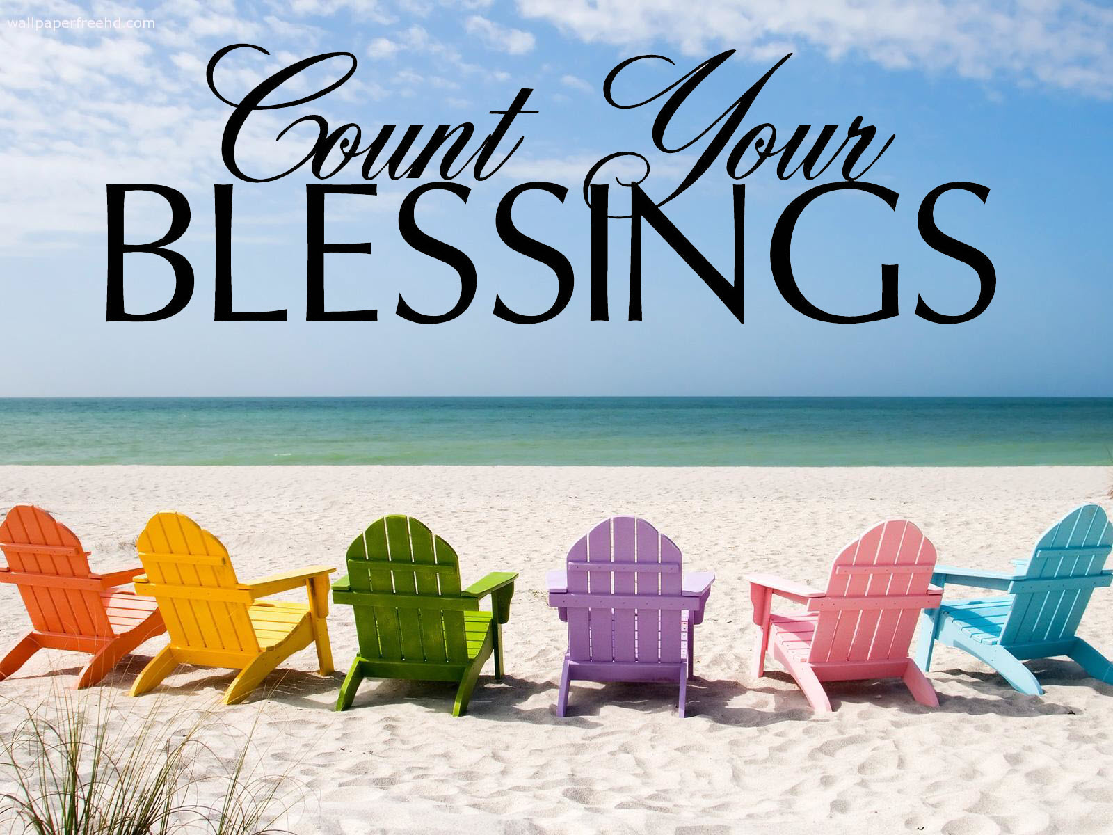 Count Your Blessings Beach View Picture