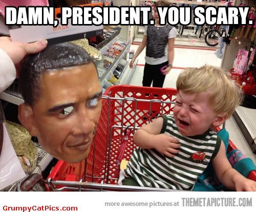 Damn President You Scary Funny Caption
